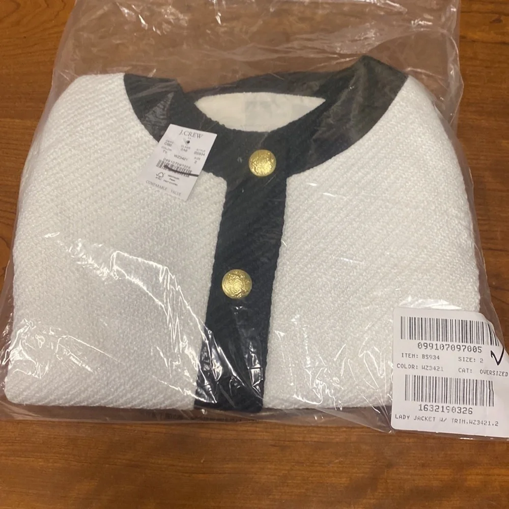 J Crew Tweed lady jacket BS934